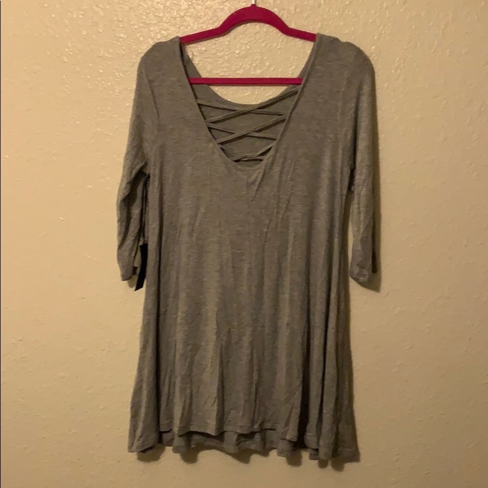 Heather grey tunic